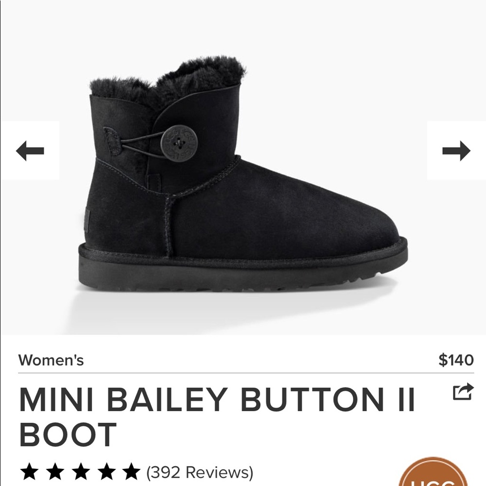 Bailey button ugg black